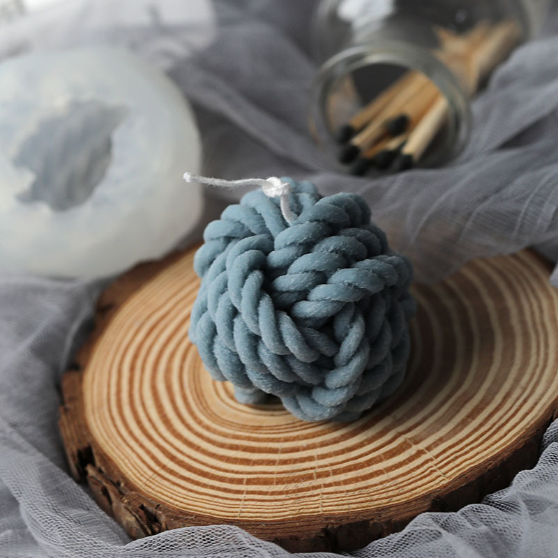 Candle Making With Beeswax - 3D Wool Shape Candle Mold Scented