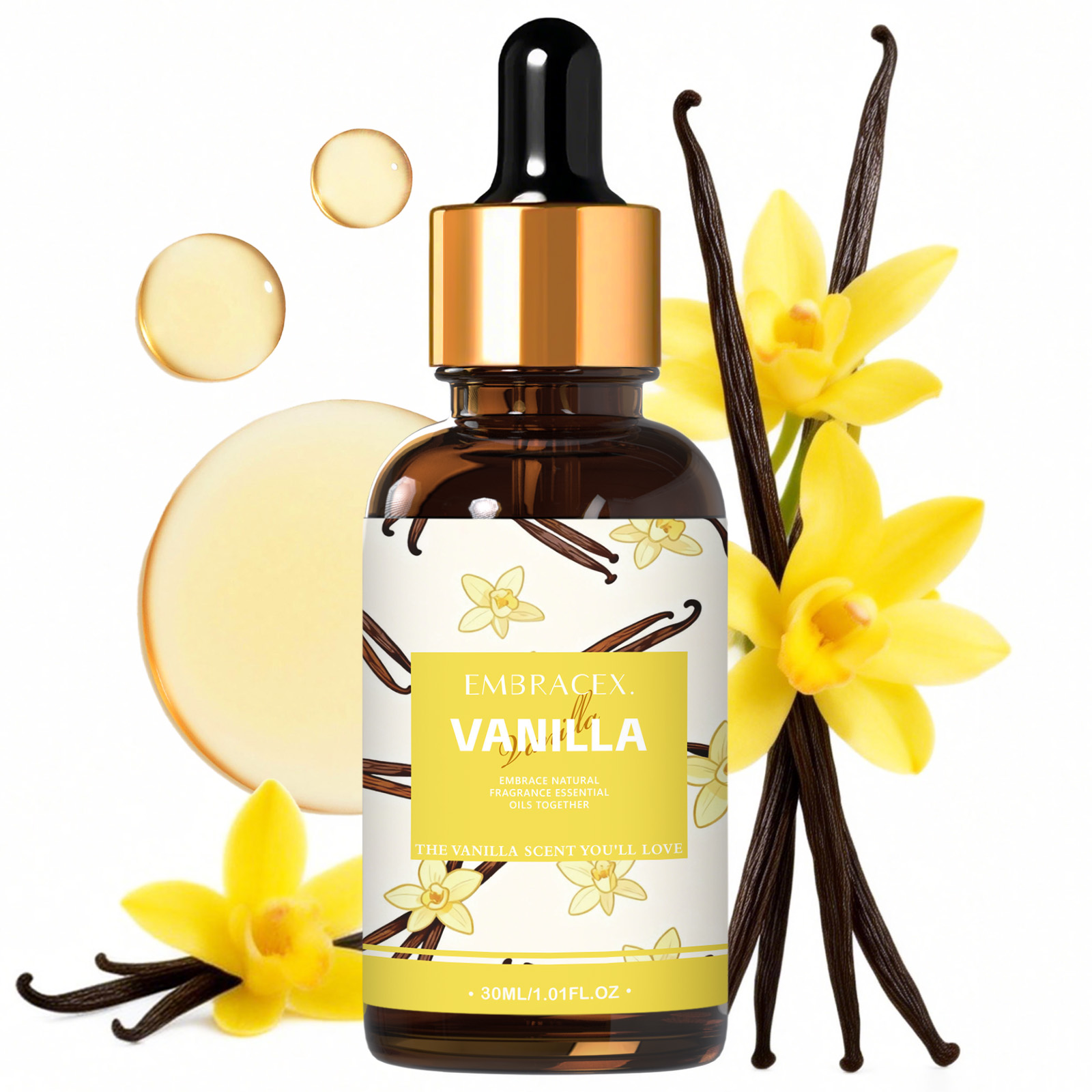 Candle Making Oils - 30ml Vanilla Fragrance Oils For Diffusers