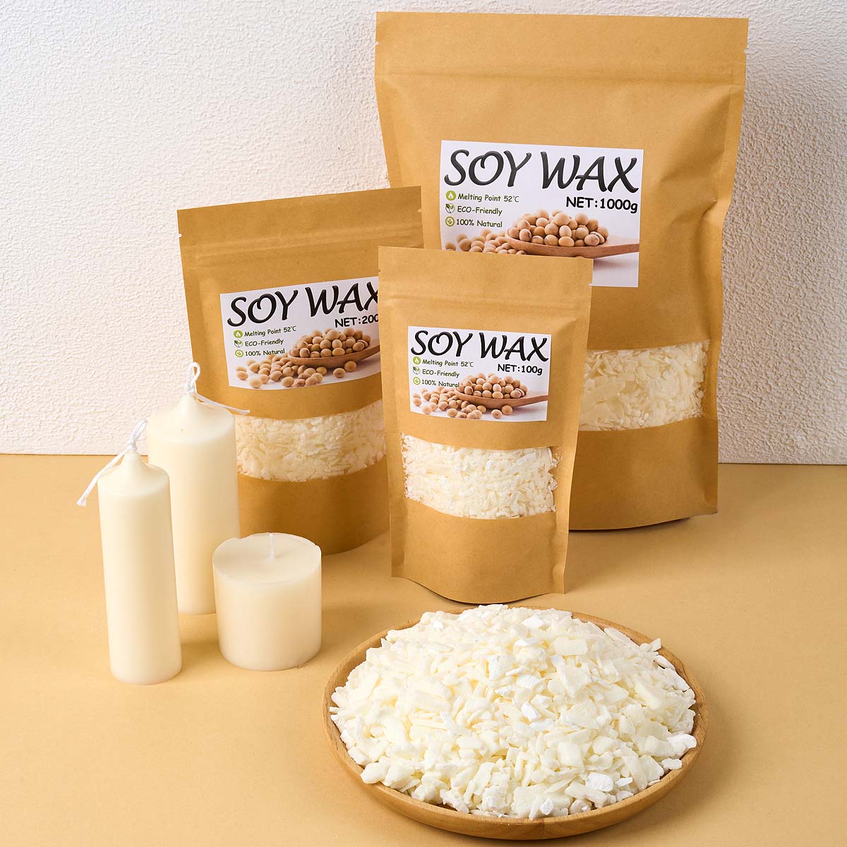 Candle Making Los Angeles - 1 Pounds Pure White Soy Wax