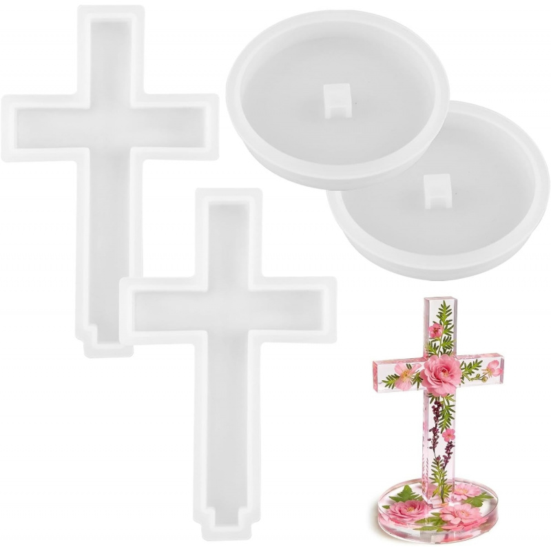 Candle Making Classes - Two silicone molds with a base