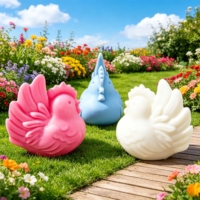 Candle Making With Beeswax - Cartoon Hen Silicone Candle Mold, 3D