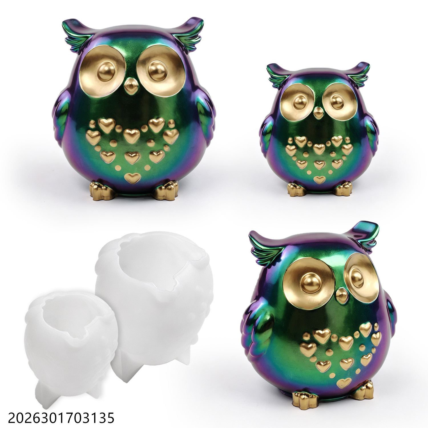 Candle Making Classes - Owl Silicone Mold 3D Bird Shape