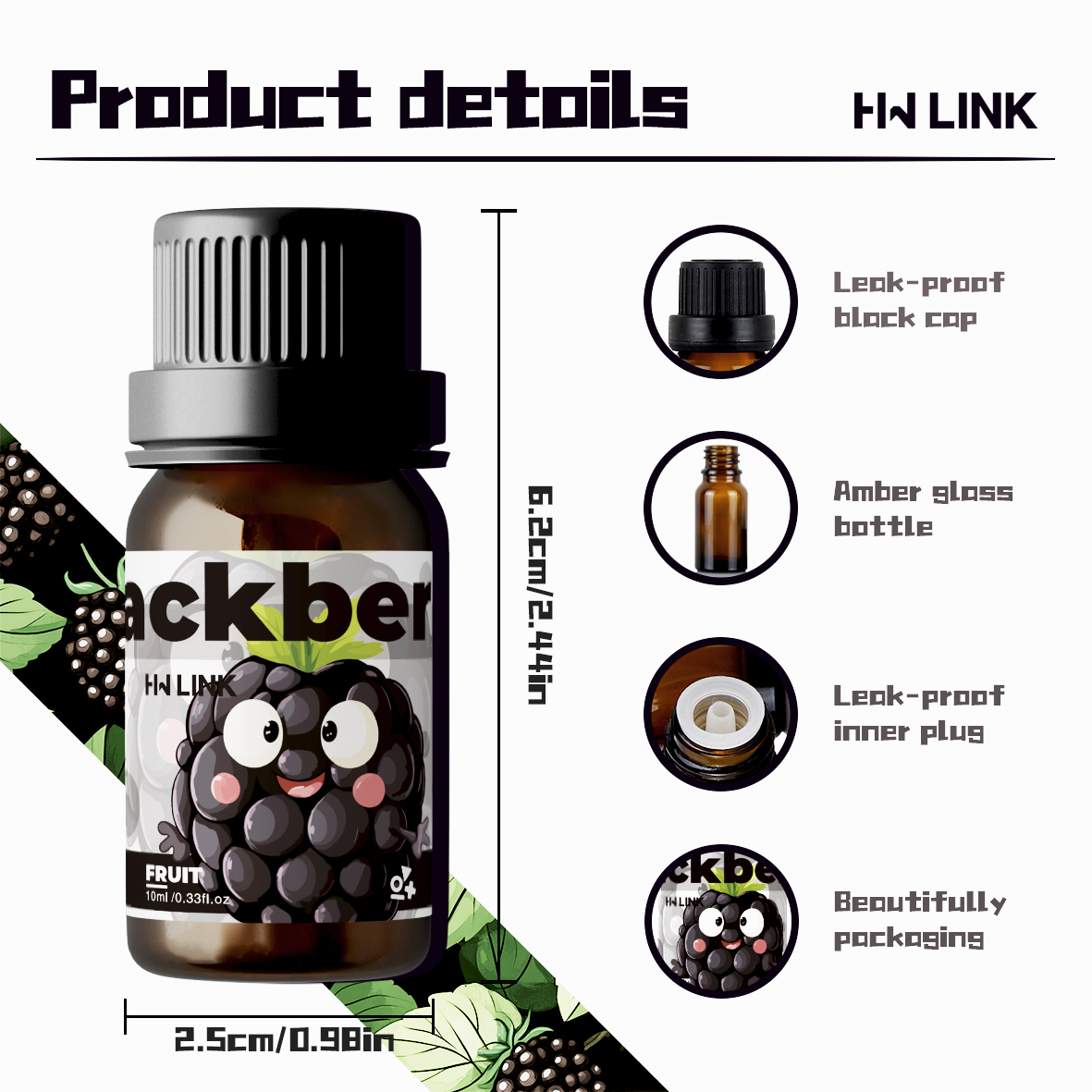 Blackberry Fragrance Oils 10ml - Candle Making Oils 评论和价格