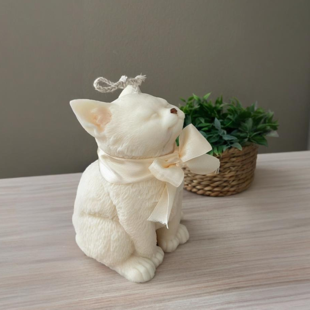Smile Cat Silicone Mold for DI - Candle Making Party 评论和价格