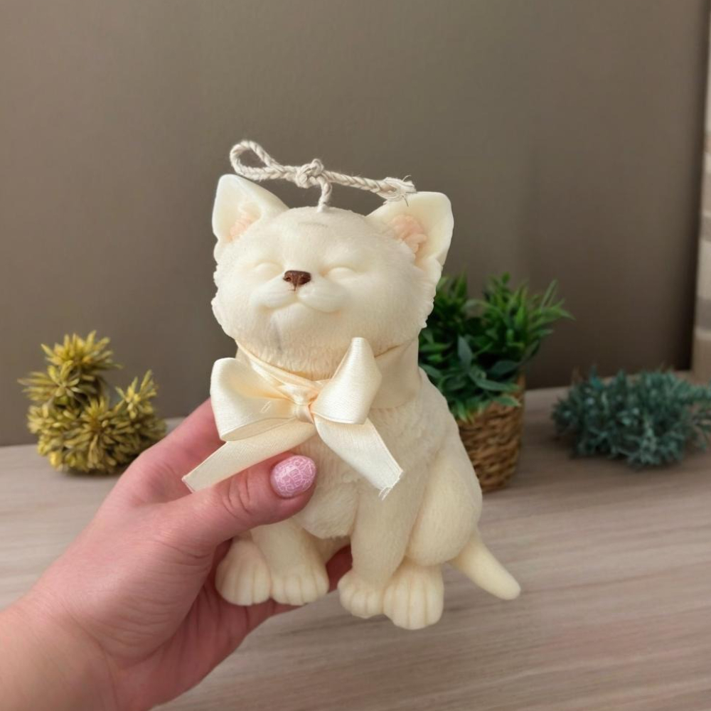 Smile Cat Silicone Mold for DI - Candle Making Party 评论和价格