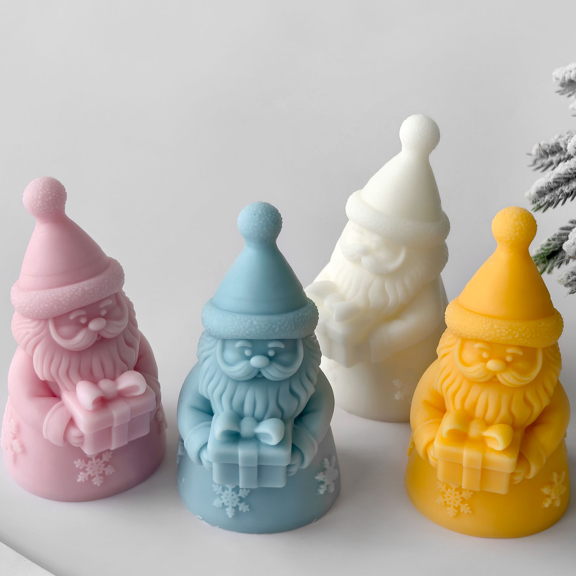 Santa Claus Gift Box Silicone  - Candle Making With Beeswax 评论和价格