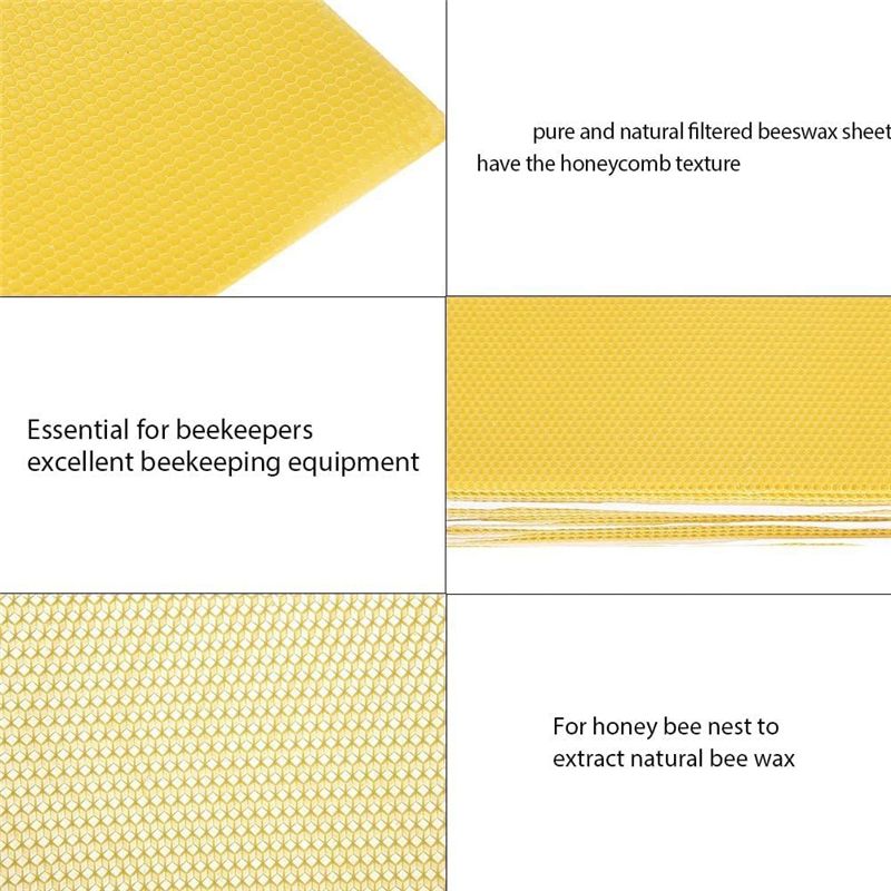 30Pcs Beeswax Sheets, Natural  - Candle Making With Beeswax 评论和价格