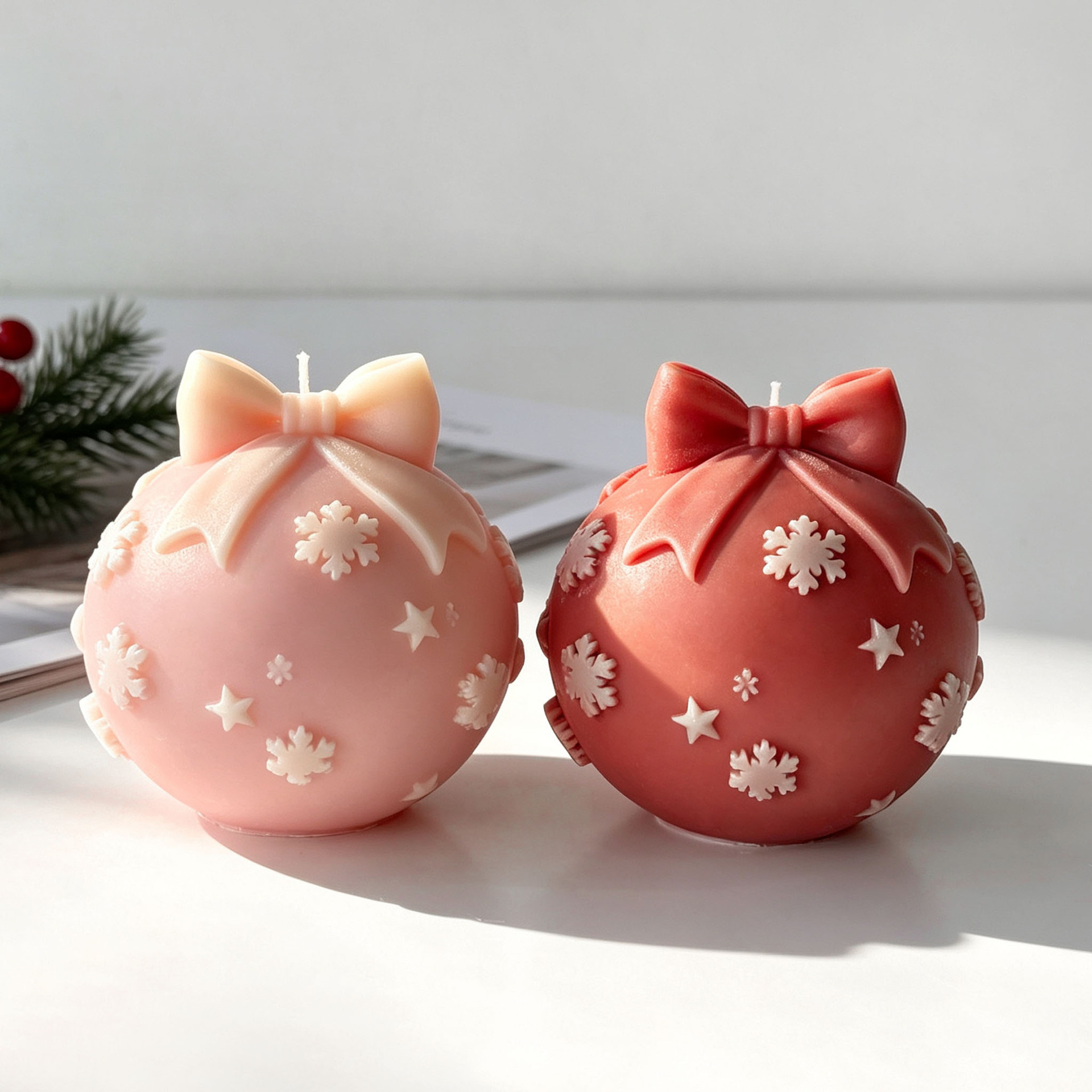DIY Bow Tie Christmas Ball Sil - Candle Making Party 评论和价格
