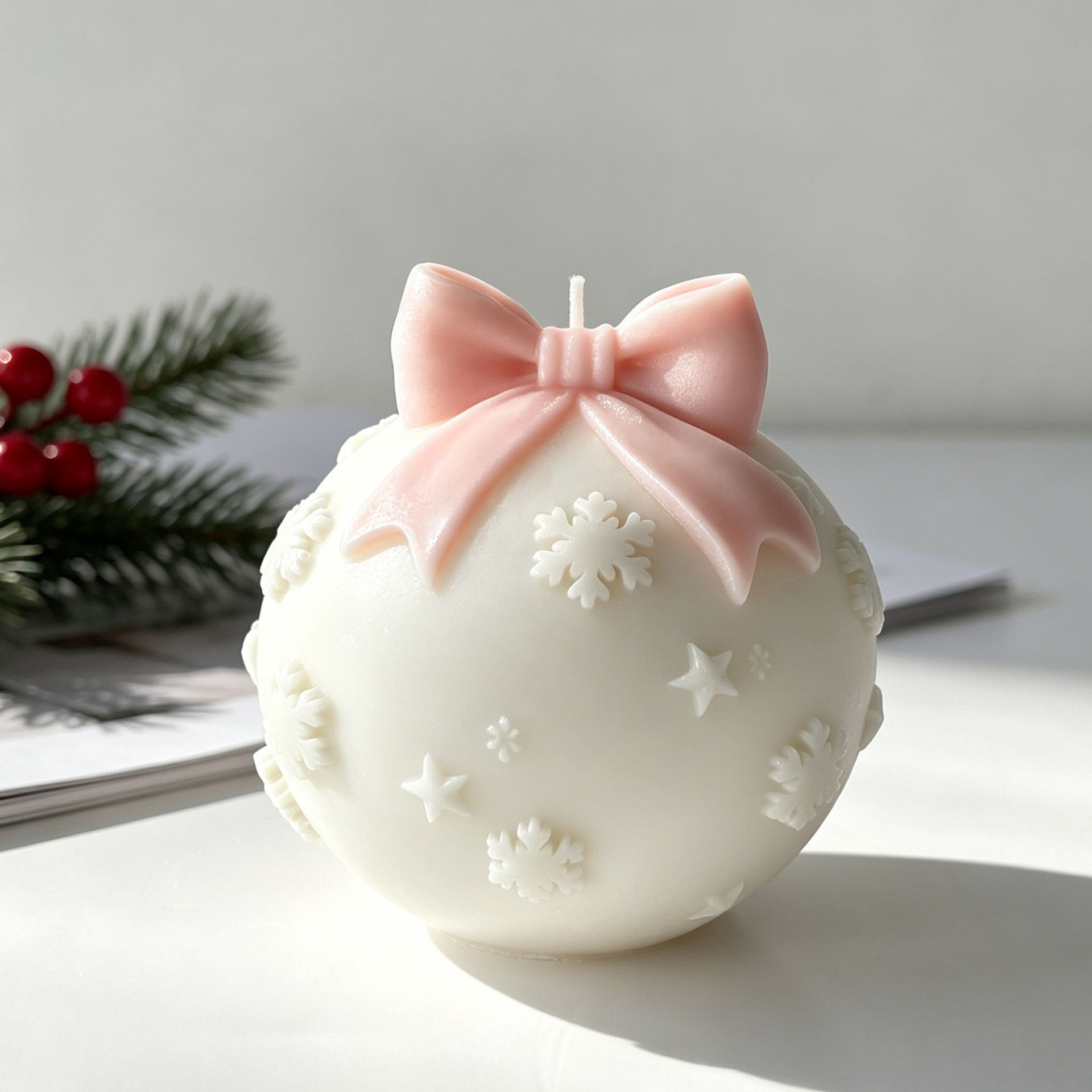 DIY Bow Tie Christmas Ball Sil - Candle Making Party 评论和价格