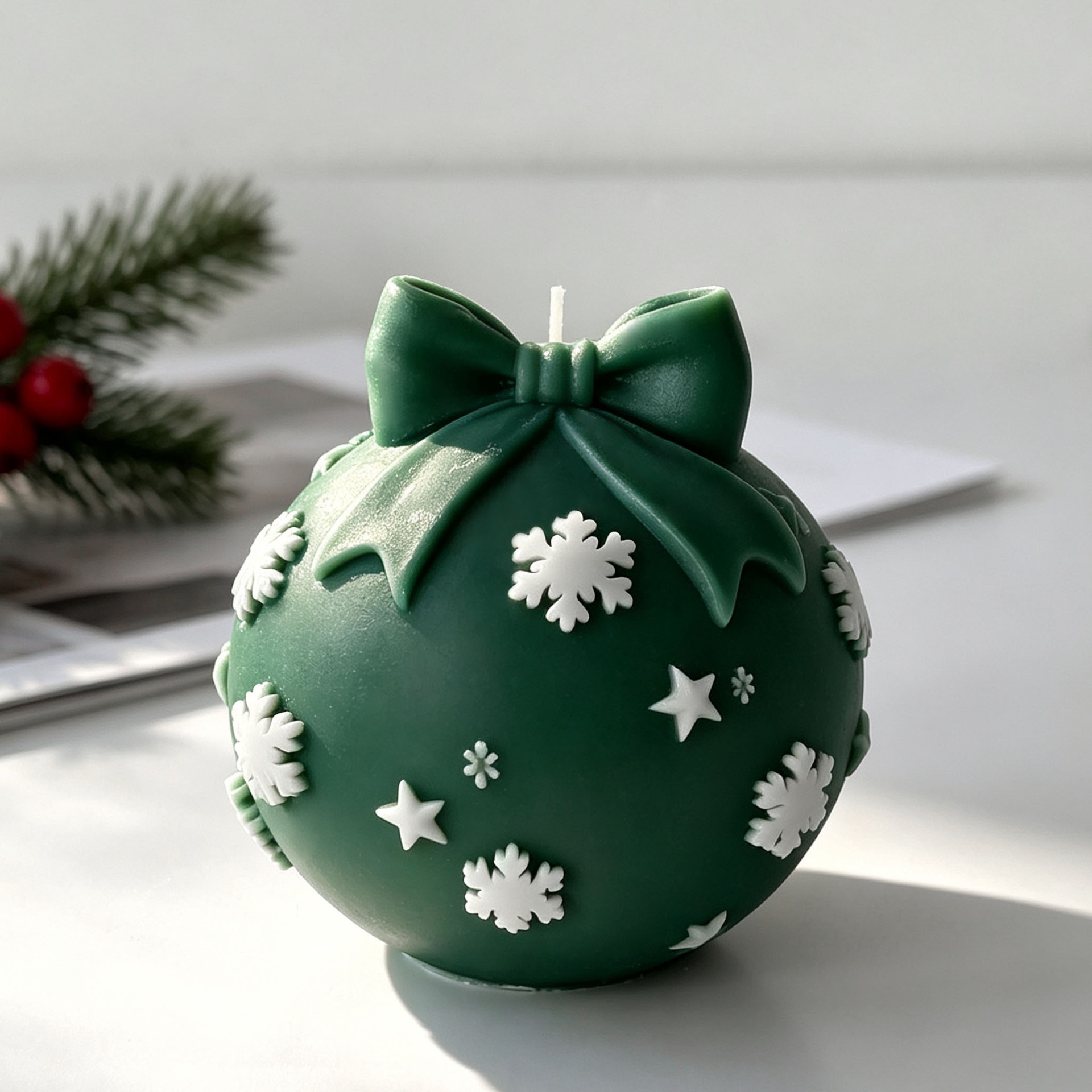 DIY Bow Tie Christmas Ball Sil - Candle Making Party 评论和价格