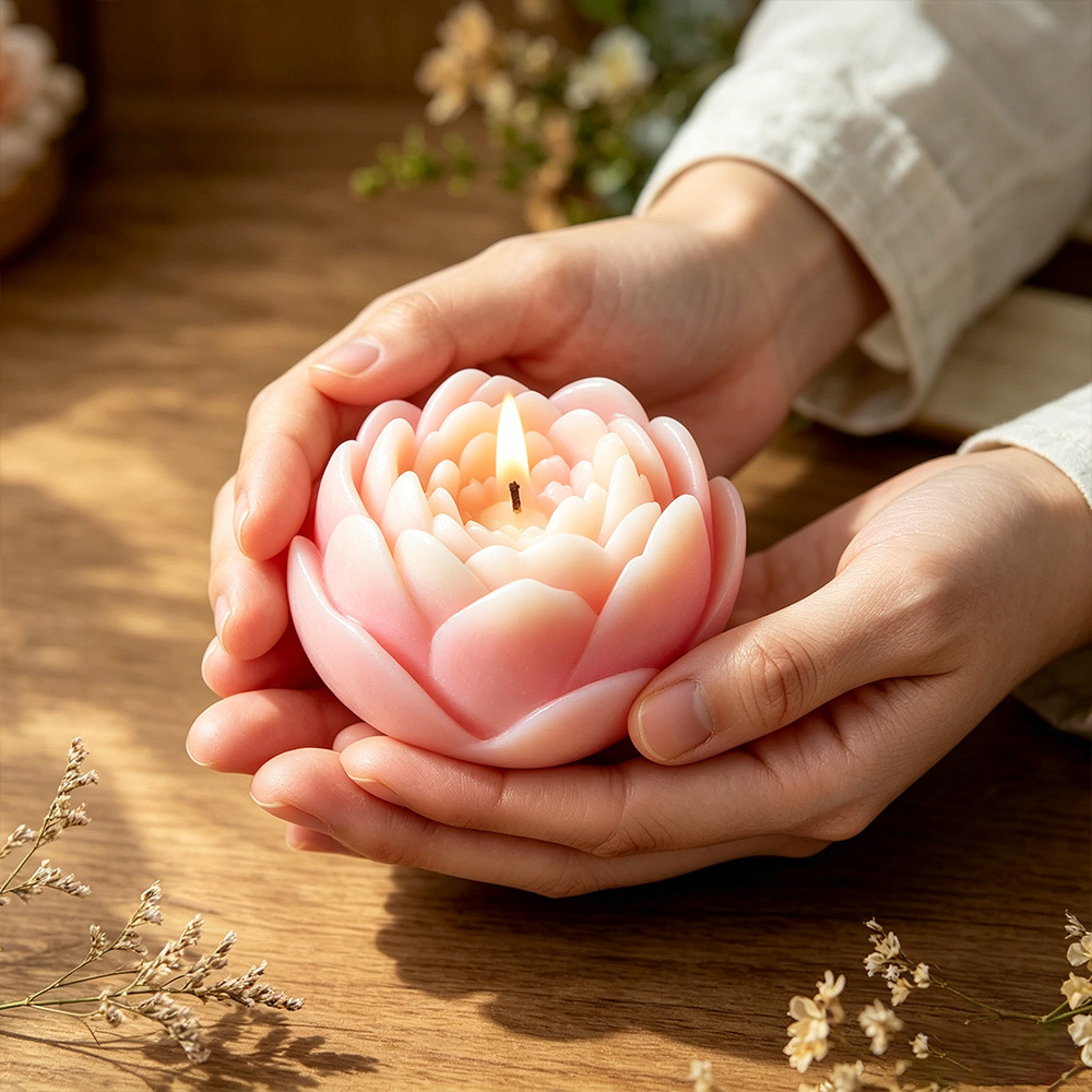 3D Flower Silicone Mold Peony  - Candle Making With Beeswax 评论和价格