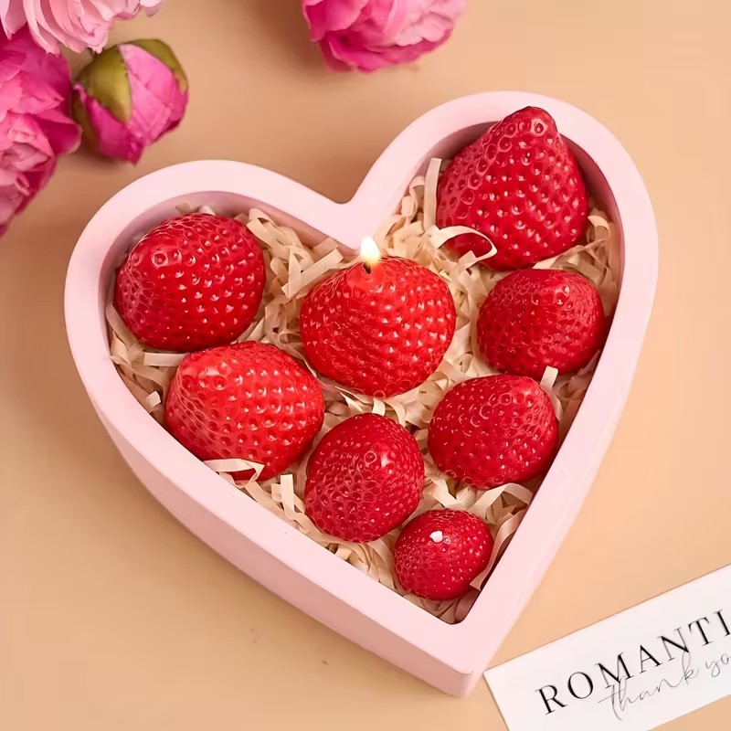 Strawberry Silicone Candle Mol - Candle Making Party 评论和价格