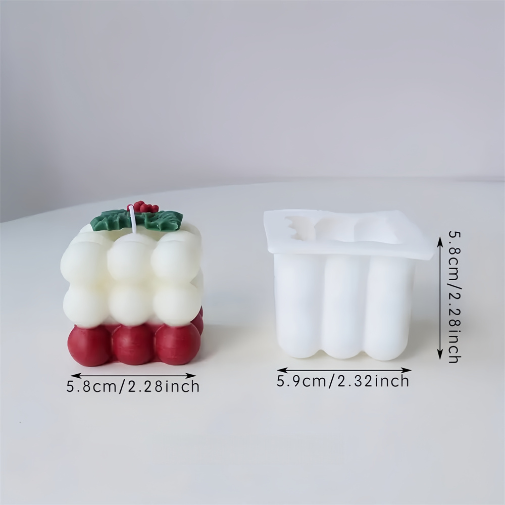 Christmas Holly Leaf Bubble Ca - Candle Making Party 评论和价格