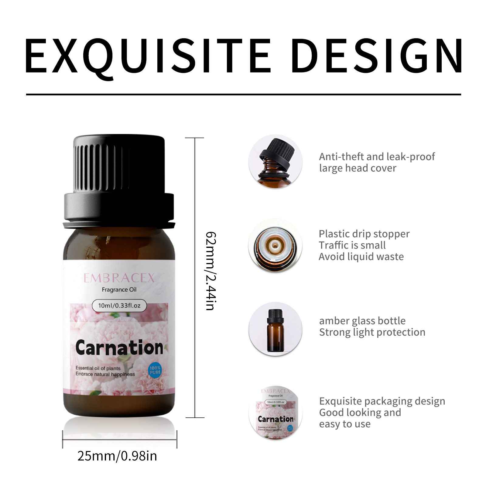 10ml Carnation Fragrance Oils  - Candle Making Oils 评论和价格