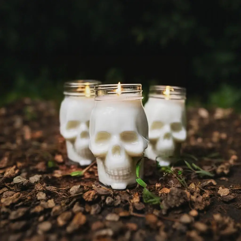 6 Pack Halloween Transparent S - Candle Making Jars With Lids 评论和价格