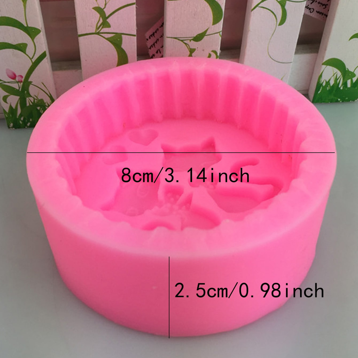 1-Piece Silicone Cat Soap Mold - Candle Making With Beeswax 评论和价格