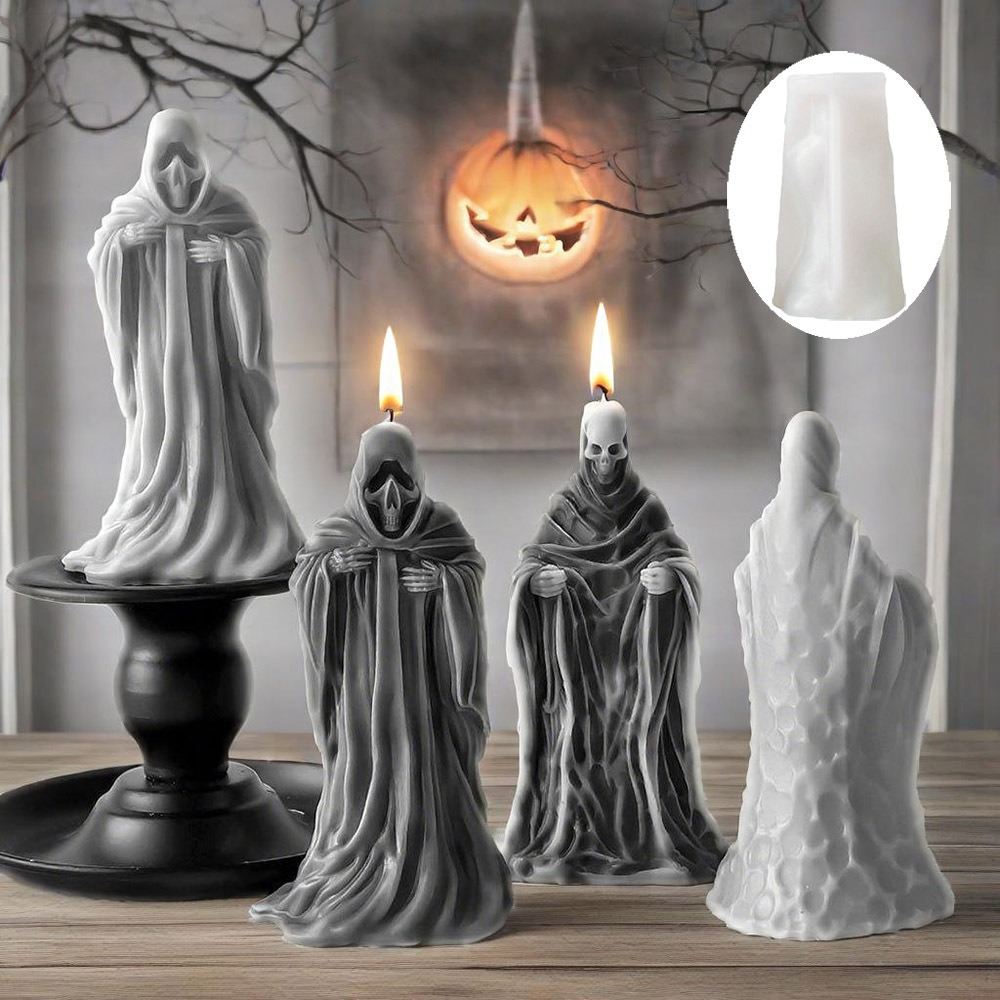 3D Skeleton Scent Candle Silic - Candle Making Video 评论和价格