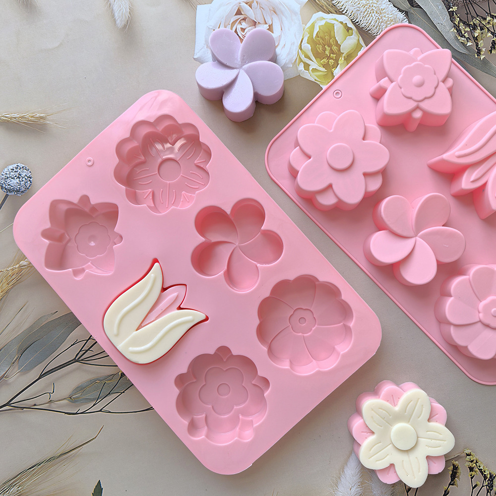 kinds Flower Silicone Molds Di - Candle Making Party 评论和价格