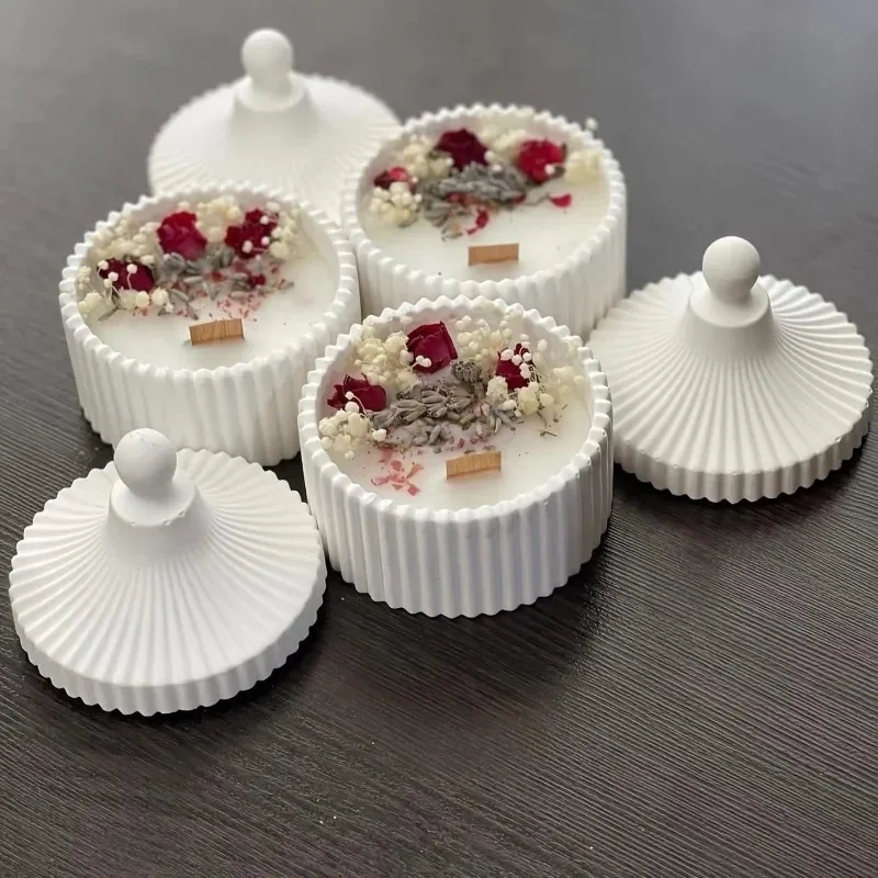 2pcs silicone candle jar mold  - Candle Making Jars With Lids 评论和价格