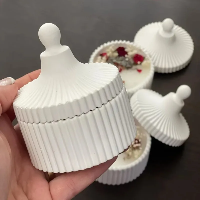 2pcs silicone candle jar mold  - Candle Making Jars With Lids 评论和价格