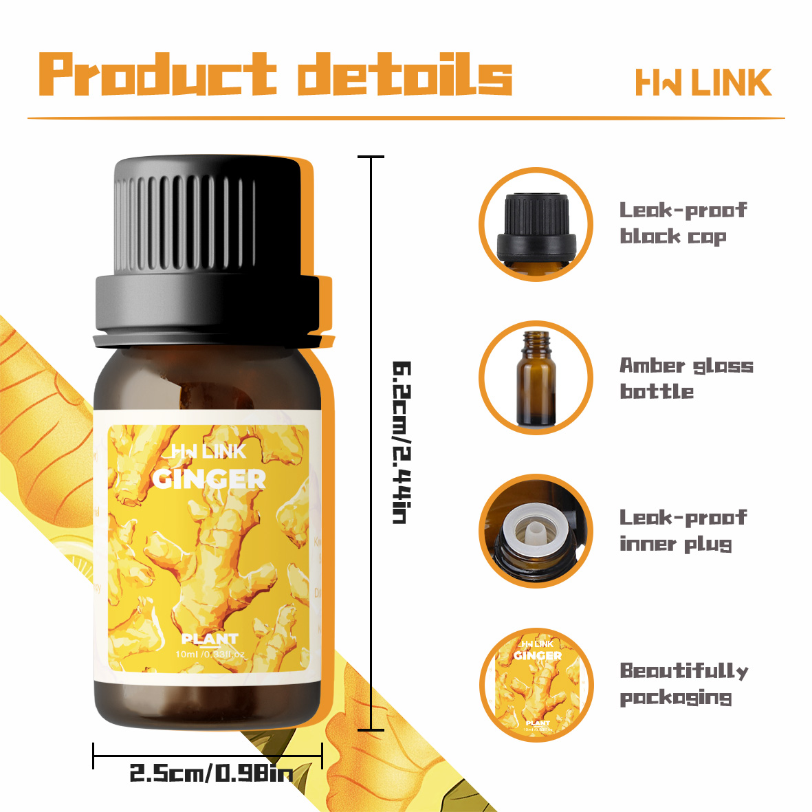 Ginger Oil Pure Natural Ginger - Candle Making Oils 评论和价格