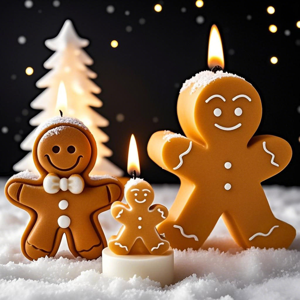 DIY Cartoon Gingerbread Man Si - Candle Making Party 评论和价格