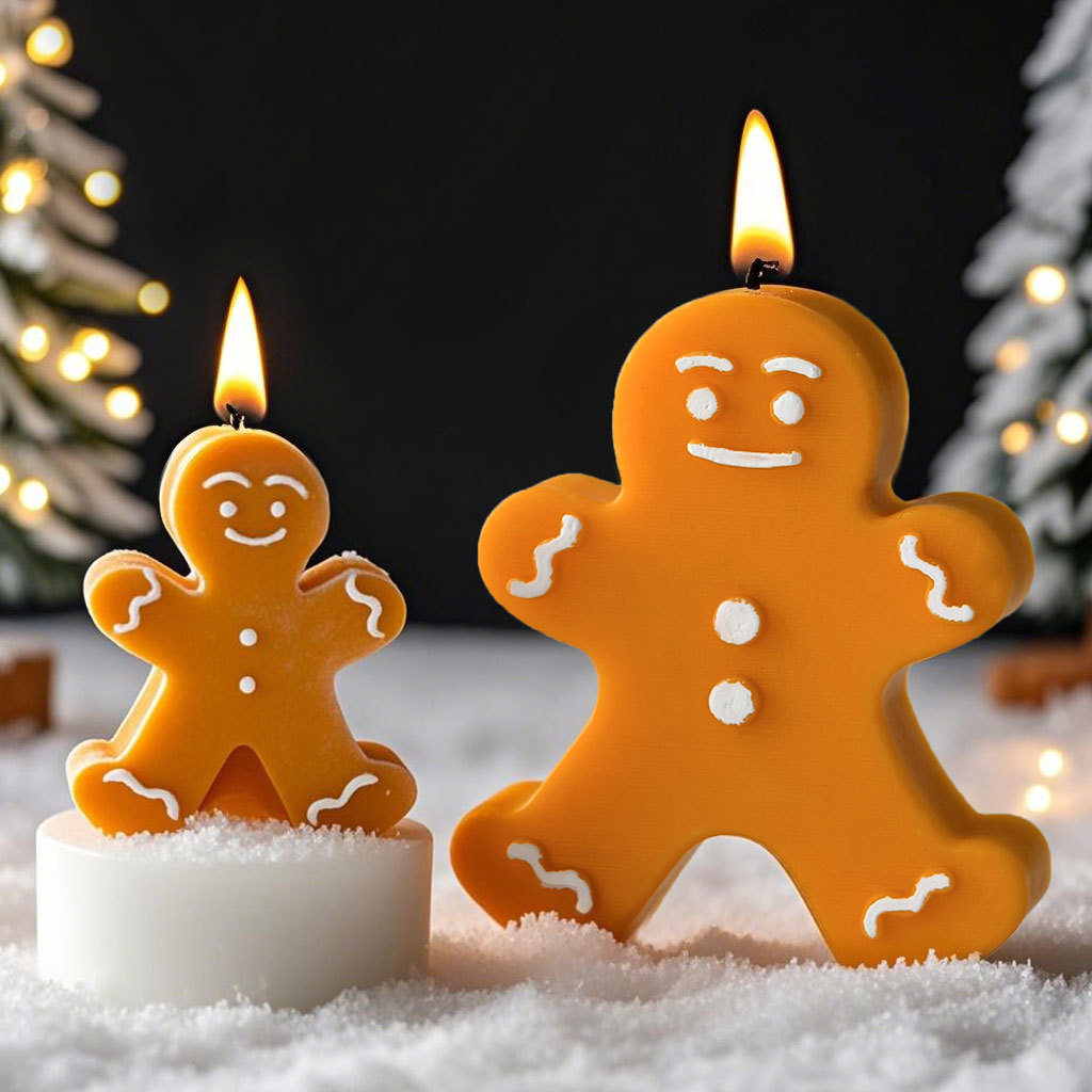 DIY Cartoon Gingerbread Man Si - Candle Making Party 评论和价格